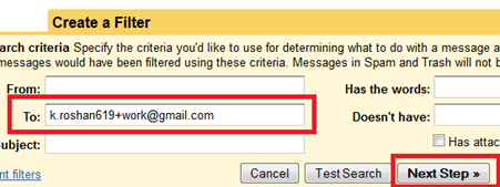create filters in gmail
