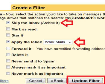 create gmail filters