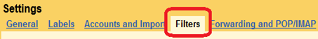 gmail filters