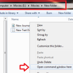 Windows Tricks: Open Command Prompt using Right-Click Menu