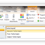 How to Search better in Outlook 2010
