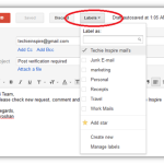 Star or Label your mail in Gmail before sending for easy Follow Up