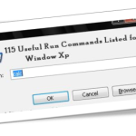 115 Useful Run Command in window xp(Defined)