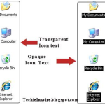 How To Make Desktop Icon Text Transparent