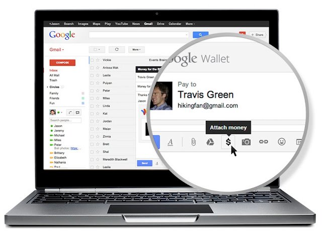 Now send money from Gmail and Google Wallet
